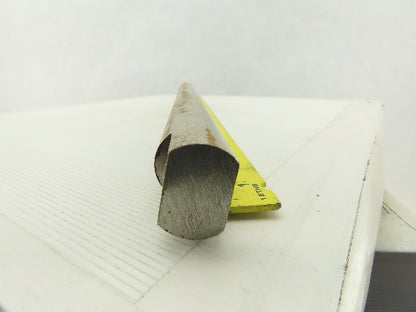 1-7/16" x 26-5/8" OAL Solid Steel Pulley Idler Shaft End Flats