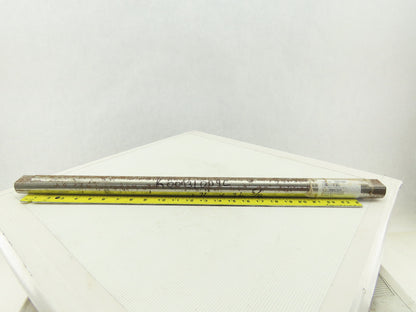 1-7/16" x 26-5/8" OAL Solid Steel Pulley Idler Shaft End Flats