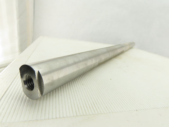 1-3/8" OD x 31" OAL Solid Steel Idler Shaft 5/8-11 Threaded Ends