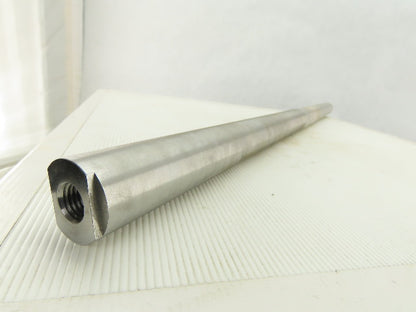 1-3/8" OD x 31" OAL Solid Steel Idler Shaft 5/8-11 Threaded Ends