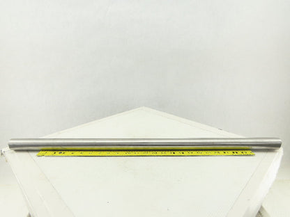 1-3/8" OD x 31" OAL Solid Steel Idler Shaft 5/8-11 Threaded Ends