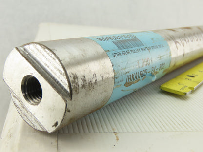 49.975mm OD x 31" OAL 5/8-18 Threaded Steel Spun Idler Shaft