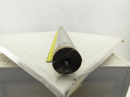 49.975mm OD x 31" OAL 5/8-18 Threaded Steel Spun Idler Shaft