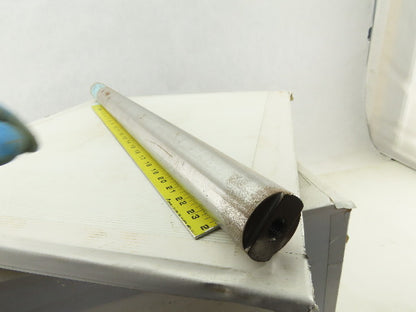 49.975mm OD x 31" OAL 5/8-18 Threaded Steel Spun Idler Shaft