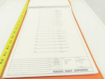 Mazak M/T Controller MPS-500M Electrical Wiring Schematics Drawing Logic Manual