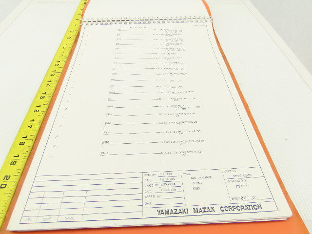 Mazak M/T Controller MPS-500M Electrical Wiring Schematics Drawing Logic Manual