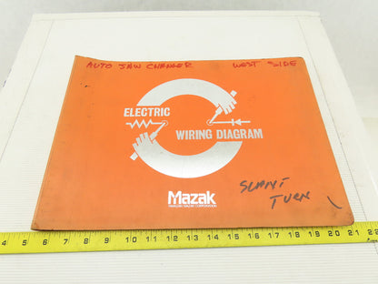 Mazak M/T Controller MPS-500M Electrical Wiring Schematics Drawing Logic Manual
