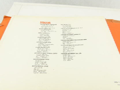 Mazak ST40N ATC M/C D-11T Slant Turn CNC Fanuc 11T Electric Wiring Logic Manual