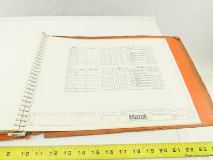 Mazak ST-40NATCM/C Slant Turn Servo Axis Logic Electrical Wiring Diagram Manual
