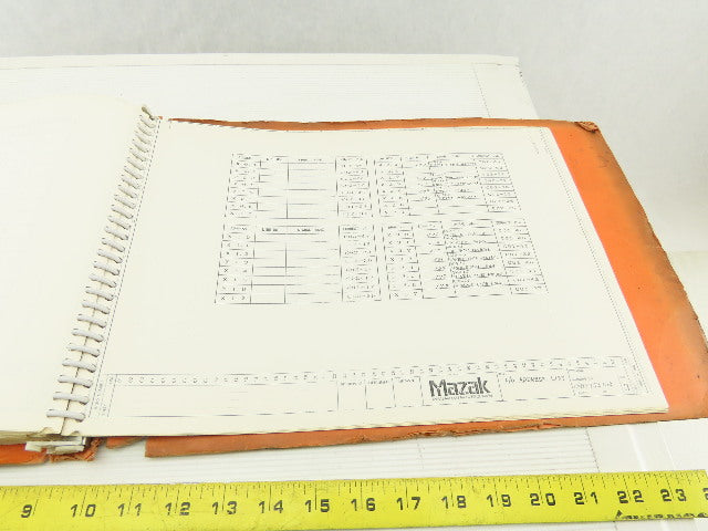 Mazak ST-40NATCM/C Slant Turn Servo Axis Logic Electrical Wiring Diagram Manual