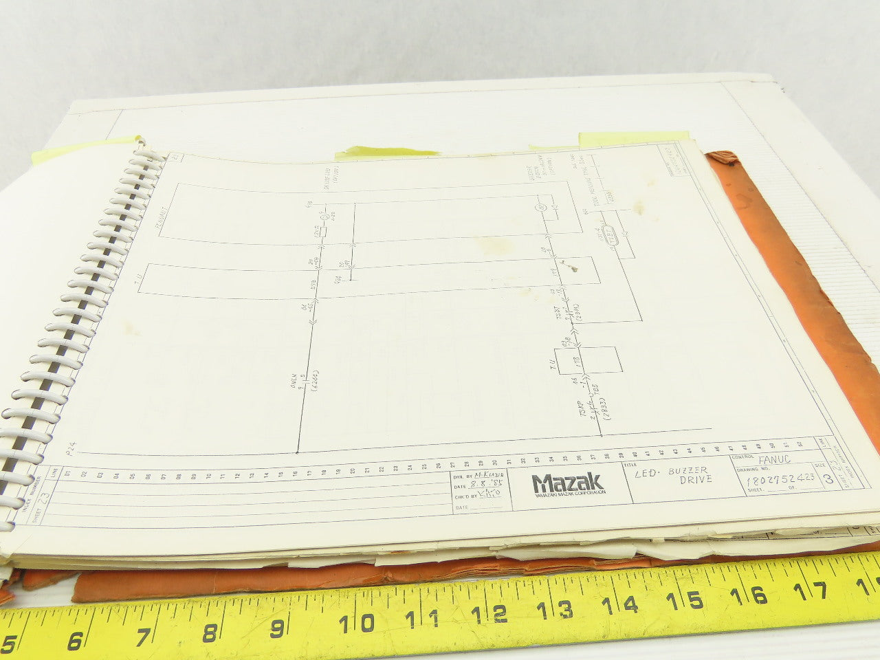 Mazak ST-40NATCM/C Slant Turn Servo Axis Logic Electrical Wiring Diagram Manual