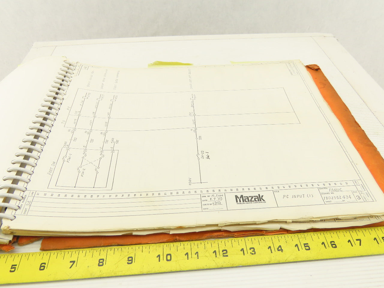 Mazak ST-40NATCM/C Slant Turn Servo Axis Logic Electrical Wiring Diagram Manual