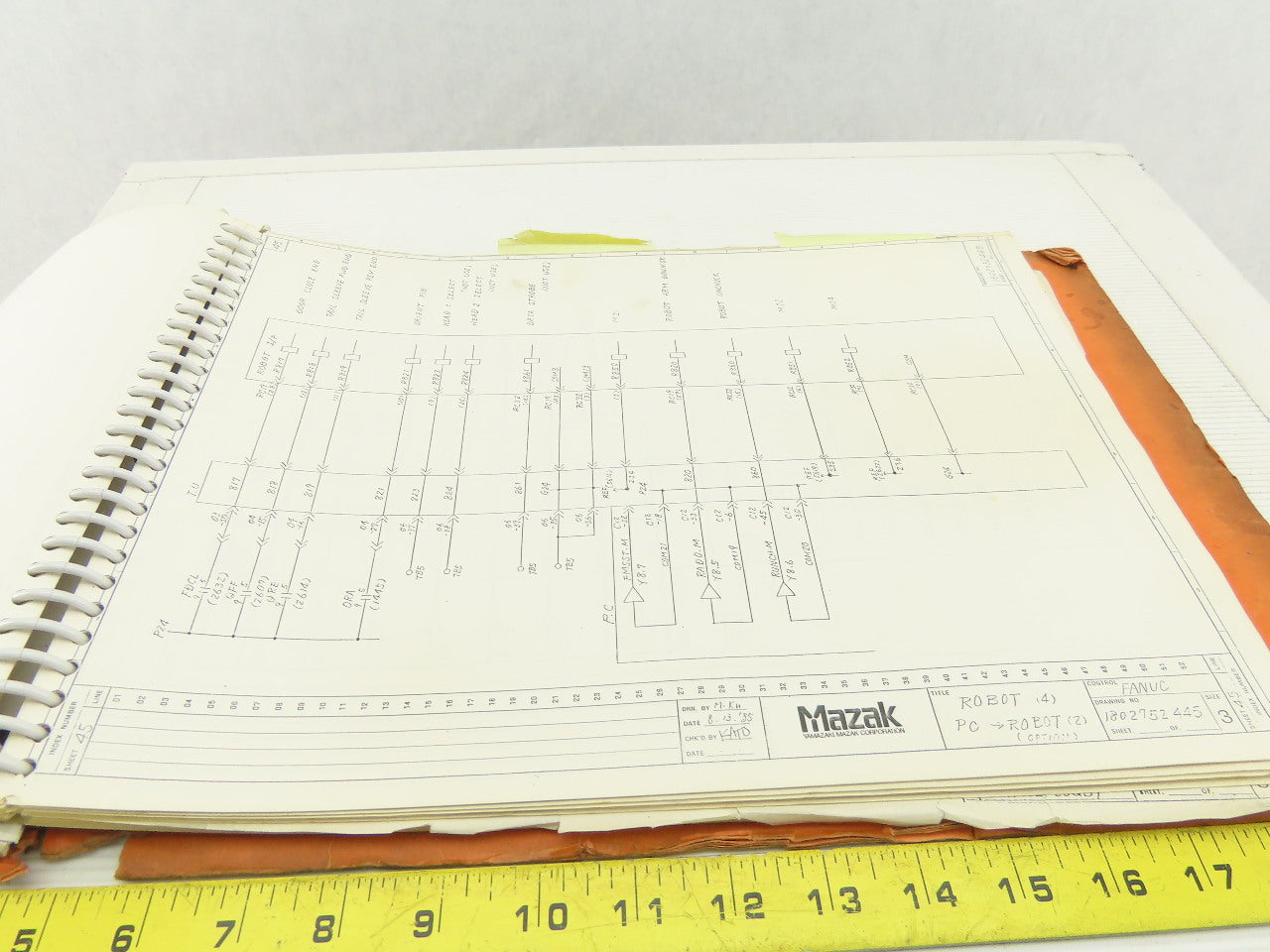 Mazak ST-40NATCM/C Slant Turn Servo Axis Logic Electrical Wiring Diagram Manual