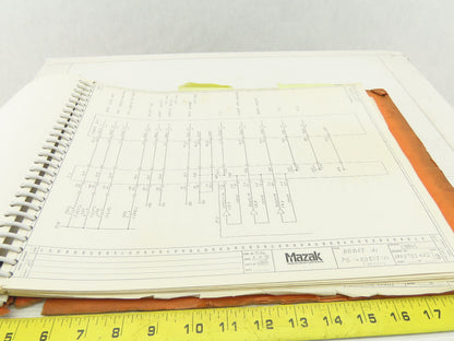 Mazak ST-40NATCM/C Slant Turn Servo Axis Logic Electrical Wiring Diagram Manual
