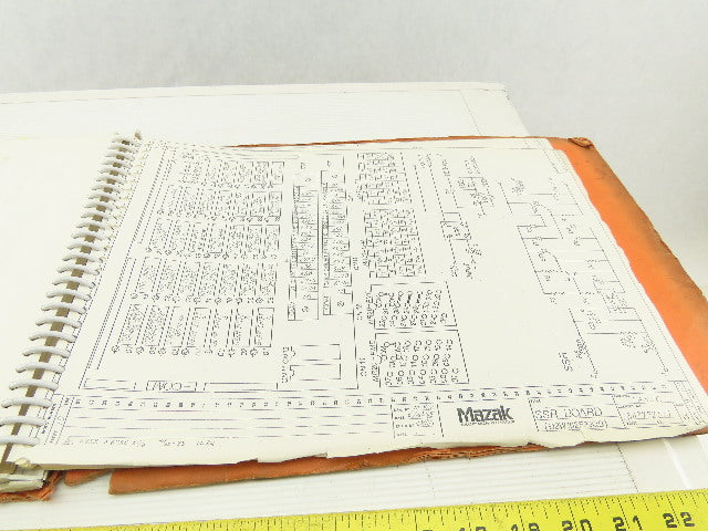 Mazak ST-40NATCM/C Slant Turn Servo Axis Logic Electrical Wiring Diagram Manual