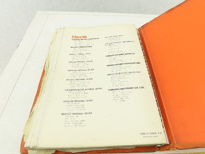 Mazak Mazatrol Cam M2-B 48322WB Electrical Wiring Circuit Diagram Manual Logic