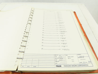 Mazak Mazatrol Cam M2-B 48322WB Electrical Wiring Circuit Diagram Manual Logic