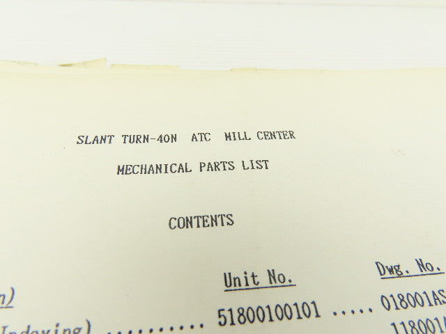 Mazak Slant Turn-40N ATC CNC Machine Mechanical Parts List Diagram ATC Magazine