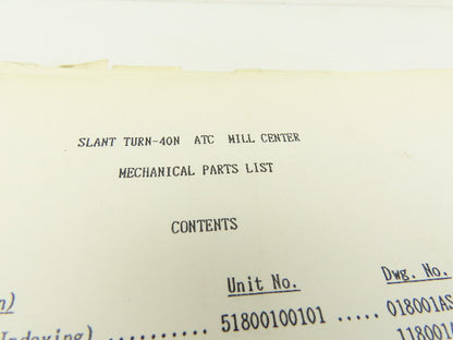 Mazak Slant Turn-40N ATC CNC Machine Mechanical Parts List Diagram ATC Magazine