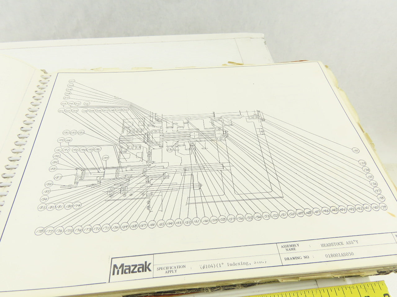 Mazak Slant Turn-40N ATC CNC Machine Mechanical Parts List Diagram ATC Magazine
