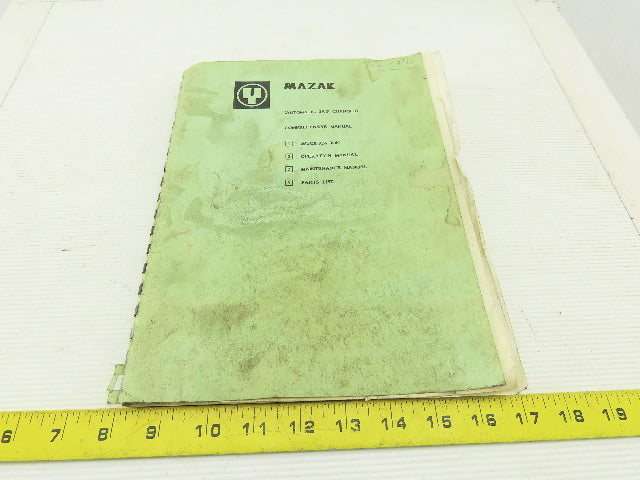 Mazak Slant Turn 40N ATC M/C Automatic Jaw Changer Comprehensive Manual