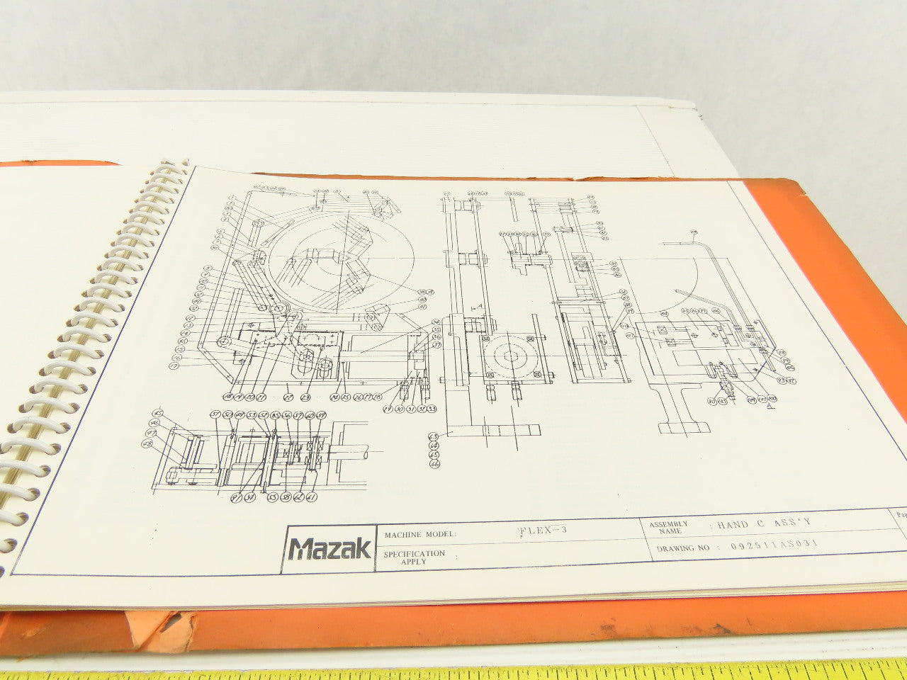 Mazak Flex 3 Mechanical Parts List Manual Hand S Assembly 15 Station Conveyor
