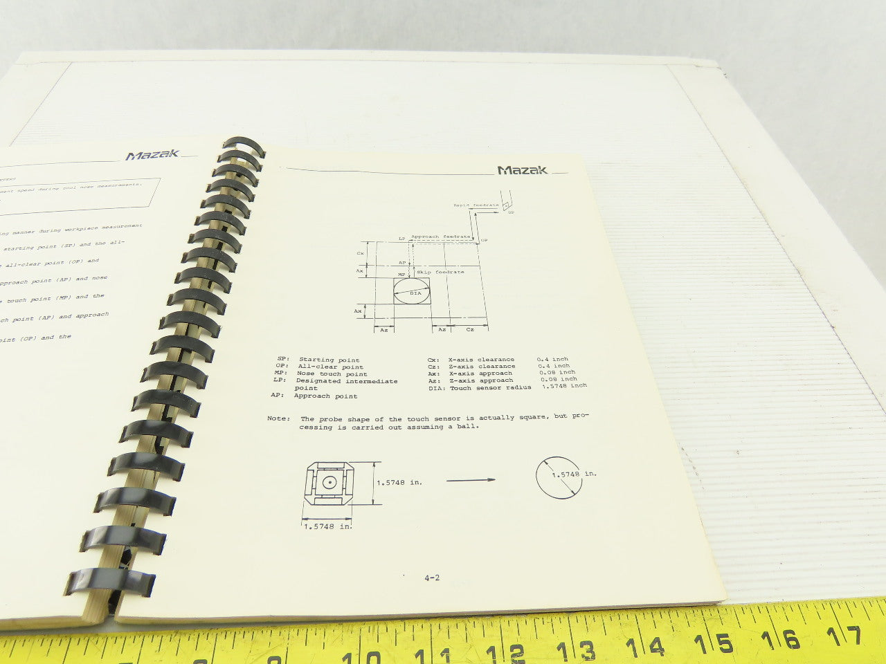 Mazak Slant Turn 40N ATC M/C Back-up Tool Replacement Function Operators Manual
