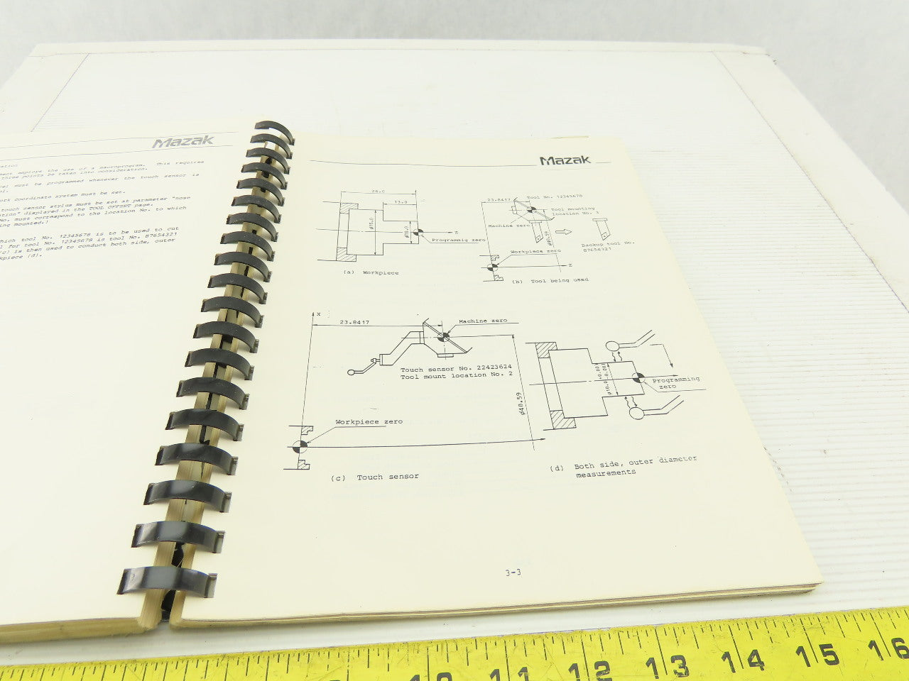 Mazak Slant Turn 40N ATC M/C Back-up Tool Replacement Function Operators Manual