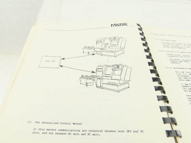 Mazak Slant Turn 40N ATC M/C Back-up Tool Replacement Function Operators Manual