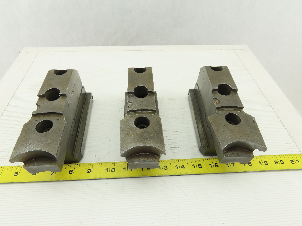 Daco Square Serrated Chuck Top Jaw Tongue & Groove Master Set Of 3