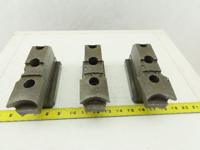 Daco Square Serrated Chuck Top Jaw Tongue & Groove Master Set Of 3