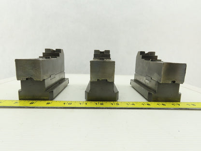 Daco W89042LFM Square Serrated Chuck Top Jaw Tongue & Groove Master Set Of 3