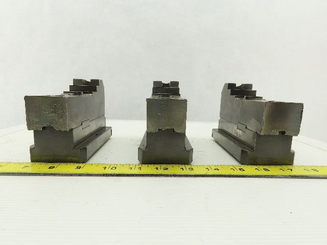Daco W89042LFM Square Serrated Chuck Top Jaw Tongue & Groove Master Set Of 3