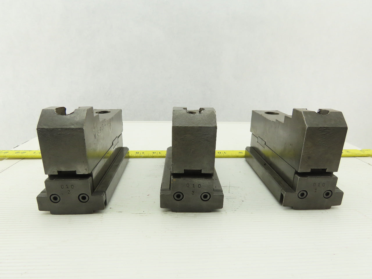 Daco W89042LFM Square Serrated Chuck Top Jaw Tongue & Groove Master Set Of 3