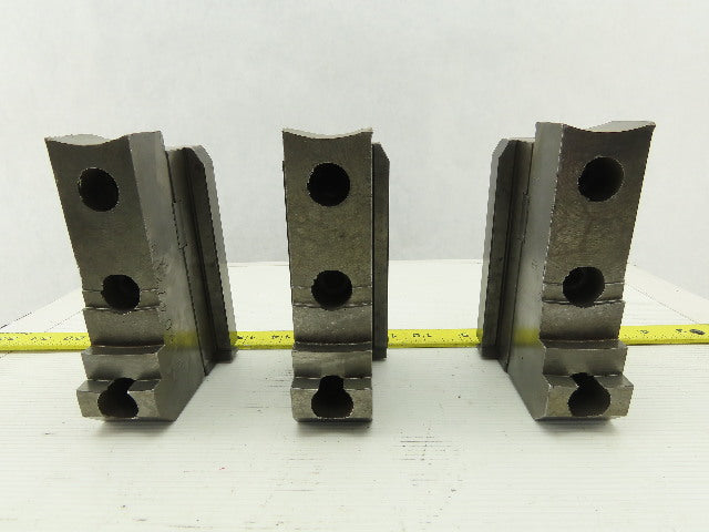 Daco W89042LFM Square Serrated Chuck Top Jaw Tongue & Groove Master Set Of 3