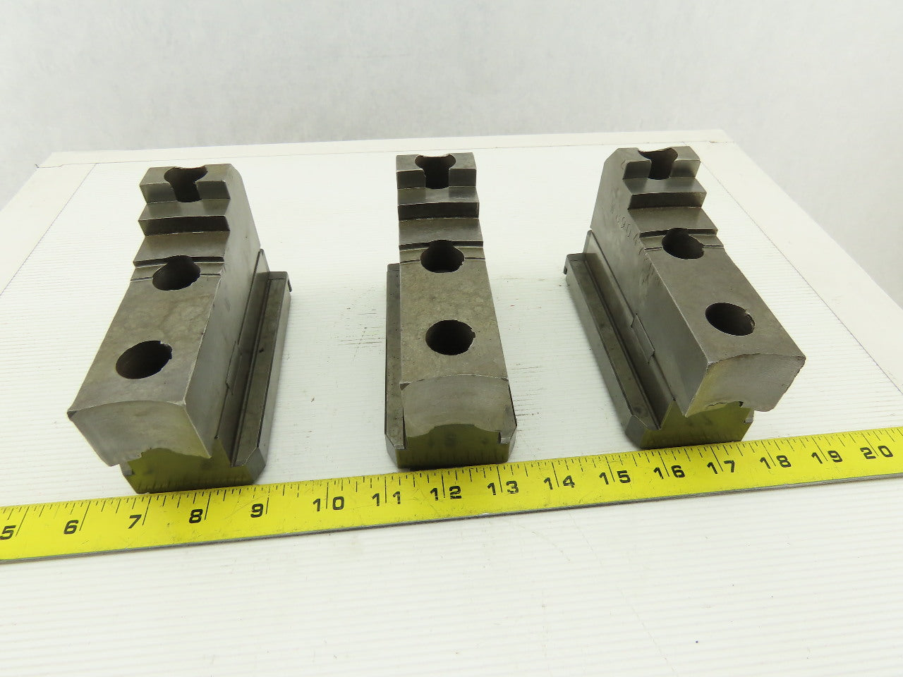 Daco W89042LFM Square Serrated Chuck Top Jaw Tongue & Groove Master Set Of 3