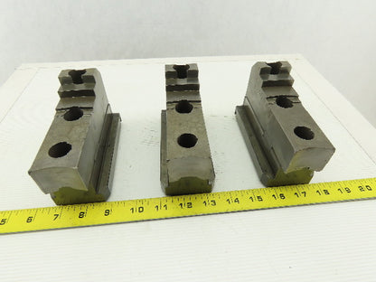 Daco W89042LFM Square Serrated Chuck Top Jaw Tongue & Groove Master Set Of 3