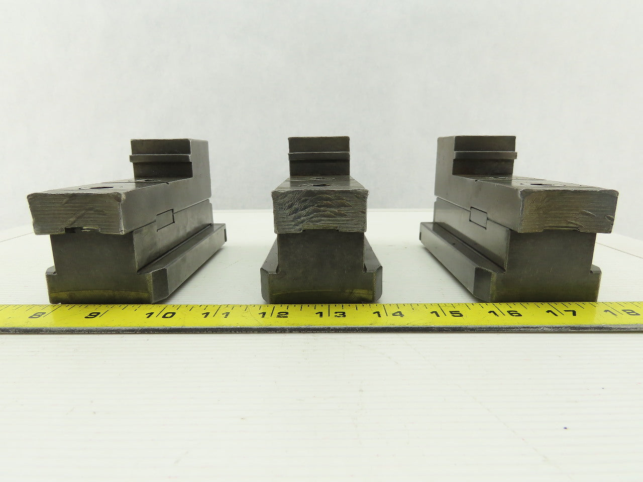 Square Serrated Chuck Hard Master Jaw W/ Top Jaw Set of 3