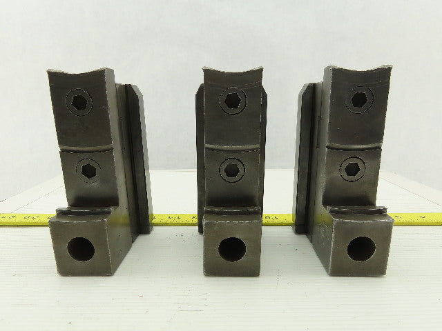 Square Serrated Chuck Hard Master Jaw W/ Top Jaw Set of 3