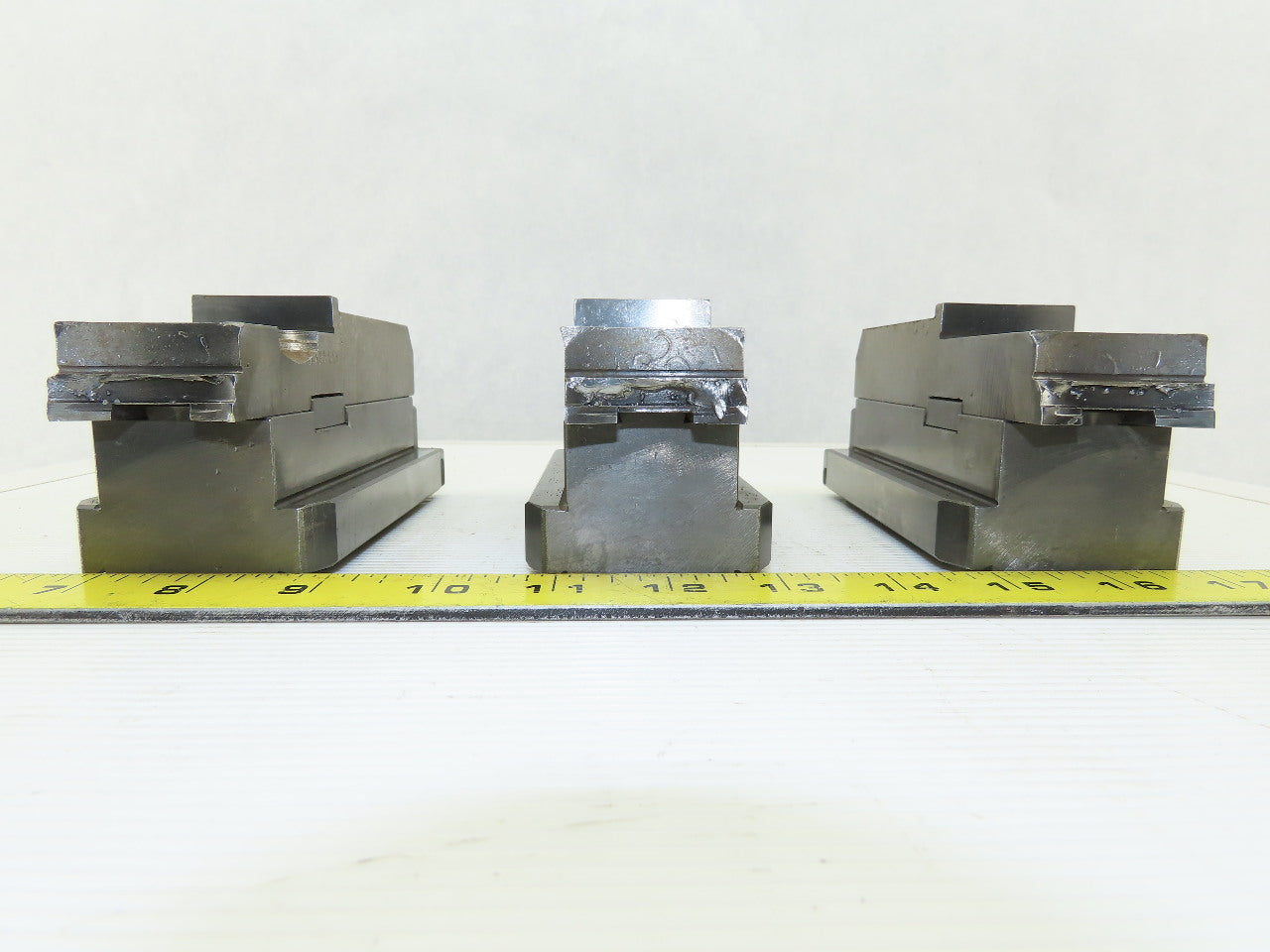 Square Serrated Chuck Hard Master Jaw W/ Top Jaw Set of 3