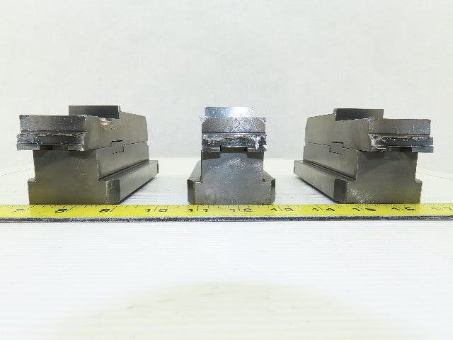 Square Serrated Chuck Hard Master Jaw W/ Top Jaw Set of 3