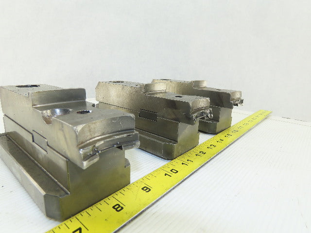 Square Serrated Chuck Hard Master Jaw W/ Top Jaw Set of 3