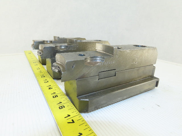 Square Serrated Chuck Hard Master Jaw W/ Top Jaw Set of 3