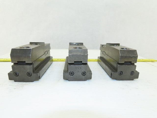 Square Serrated Chuck Hard Master Jaw W/ Top Jaw Set of 3