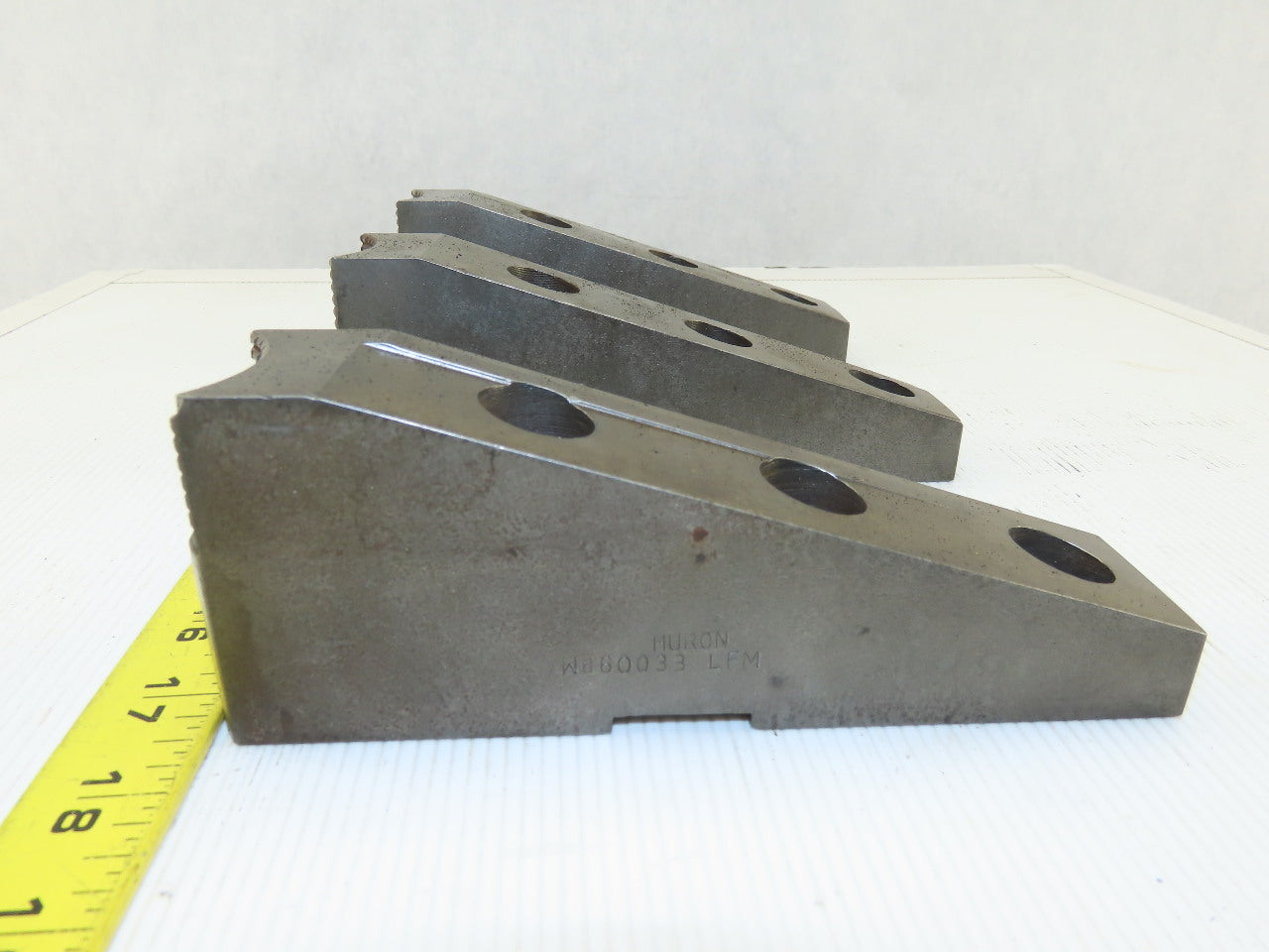 Huron W86003B LFM Lathe Chuck OD Step Soft Top Jaw Set Of 3