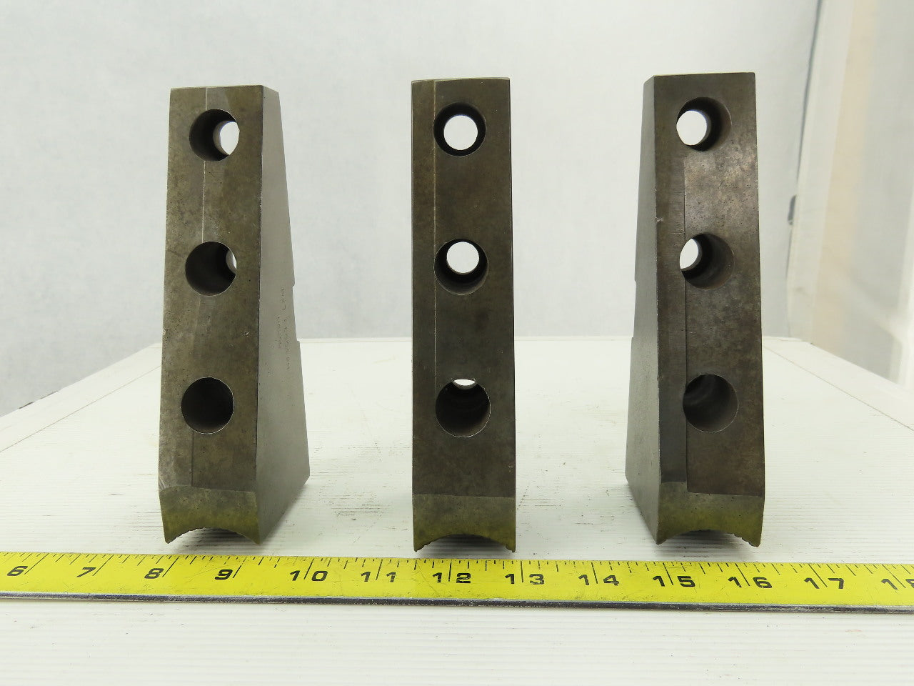 Huron W86003B LFM Lathe Chuck OD Step Soft Top Jaw Set Of 3