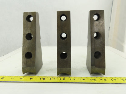 Huron W86003B LFM Lathe Chuck OD Step Soft Top Jaw Set Of 3