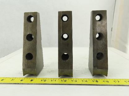 Huron W86003B LFM Lathe Chuck OD Step Soft Top Jaw Set Of 3