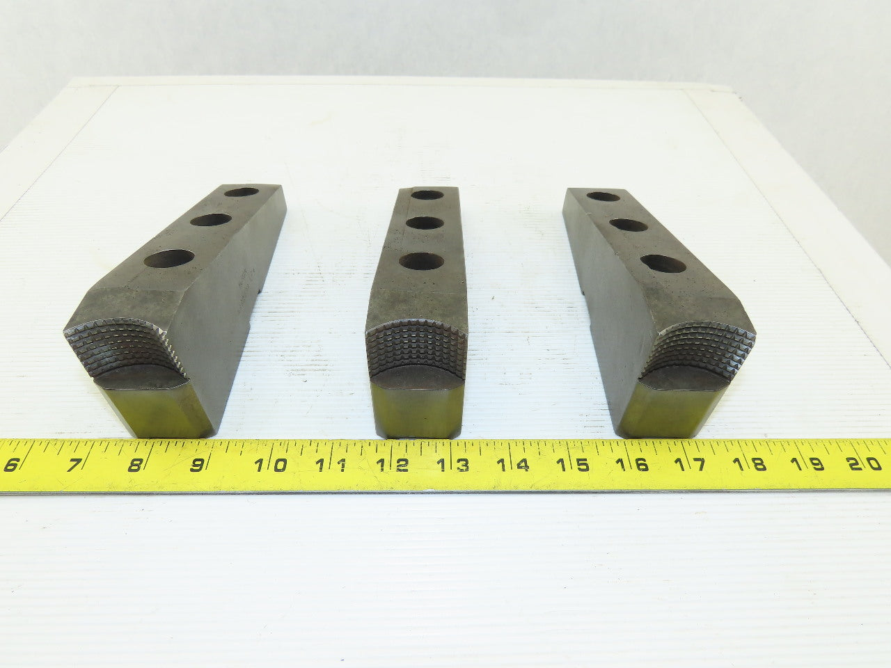 Huron W86003B LFM Lathe Chuck OD Step Soft Top Jaw Set Of 3