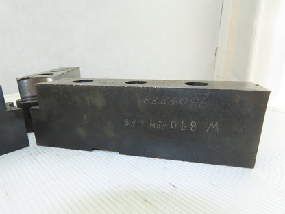 W890434 LFM 16mm Groove Width x 25mm Key Lathe Chuck Top Jaw 190mm OAL Set Of 3